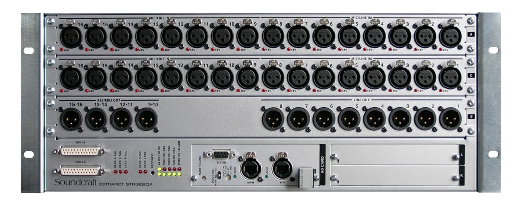 Compact Stage box 32/16 SC Opt Multi Mode